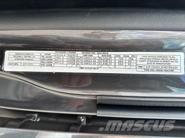 Peterbilt 567 中古トラクターヘッド | トレーラーヘッド