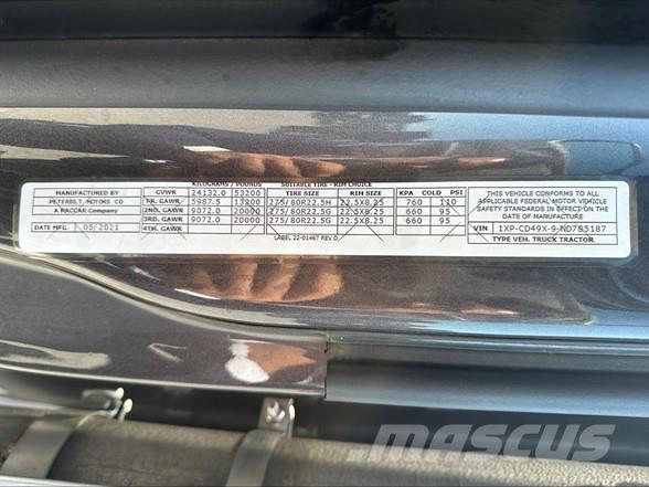 Peterbilt 567 中古トラクターヘッド | トレーラーヘッド