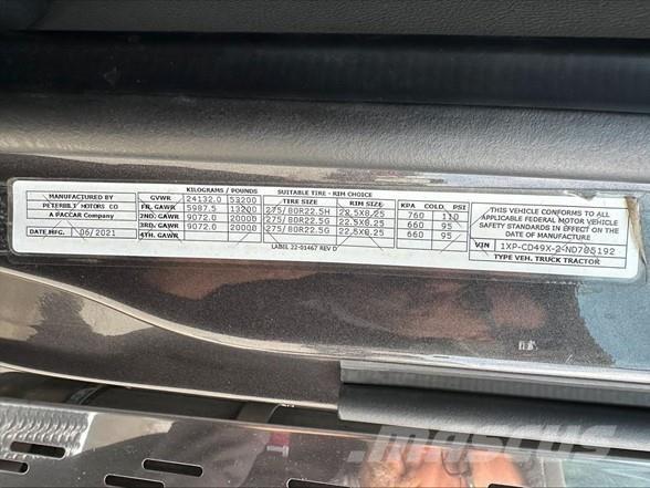 Peterbilt 567 中古トラクターヘッド | トレーラーヘッド