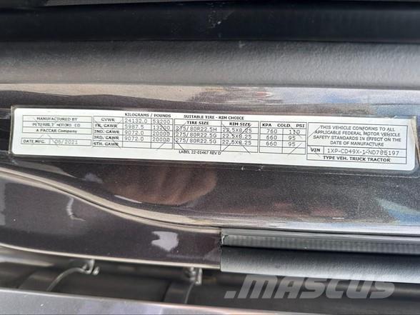 Peterbilt 567 中古トラクターヘッド | トレーラーヘッド