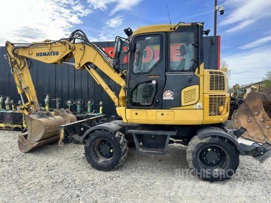 Komatsu PW98MR-10 ホイール式油圧ショベル（パワーショベル・ユンボ・バックホー）