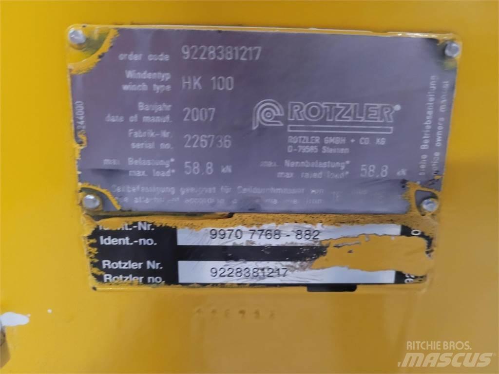 Faun HK 100 winch クレーン部品と設備
