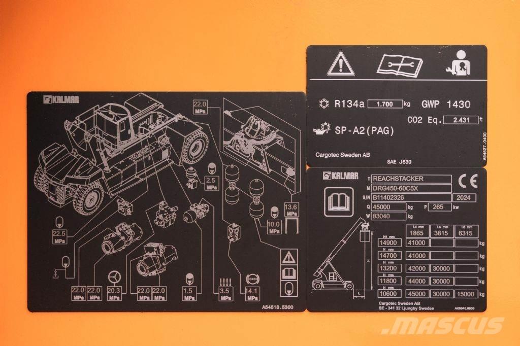 Kalmar DRG450-60C5X リーチスタッカー