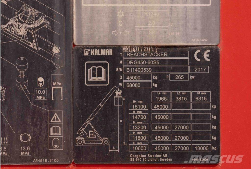 Kalmar DRG450-60S5 リーチスタッカー