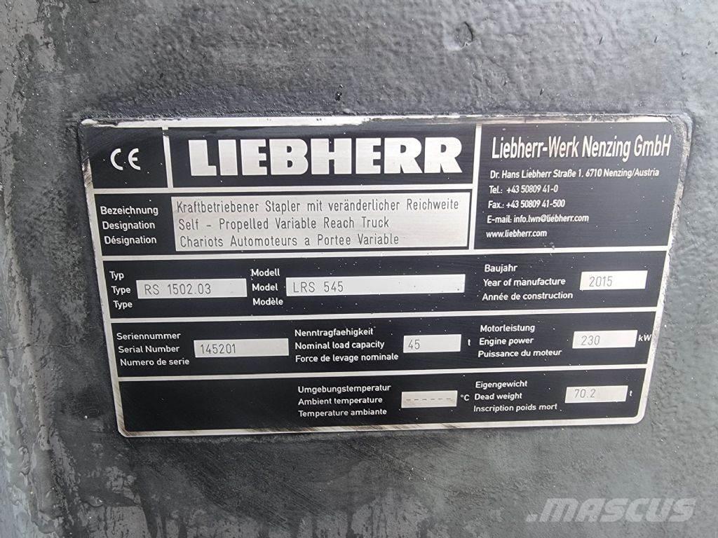 Liebherr LRS 545 リーチスタッカー