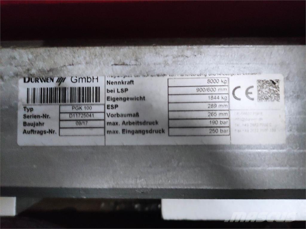 Durwen PGK100 ベールクランプ