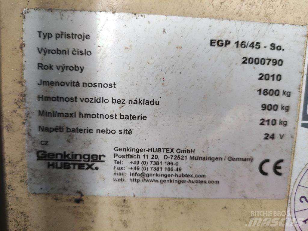 Hubtex EGP16/45-So ウォーキンフォークリフト