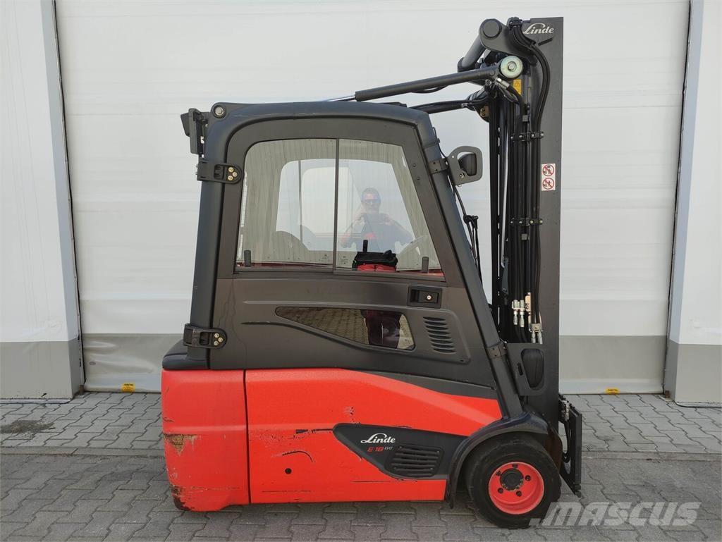 Linde E18L-02-386 バッテリーフォークリフト
