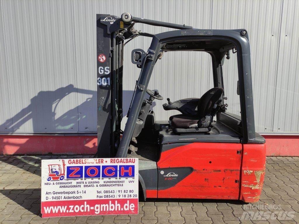 Linde E20L-02-386 バッテリーフォークリフト