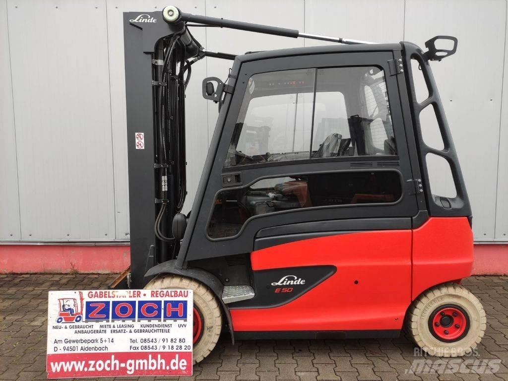 Linde E50HL-01-388 バッテリーフォークリフト