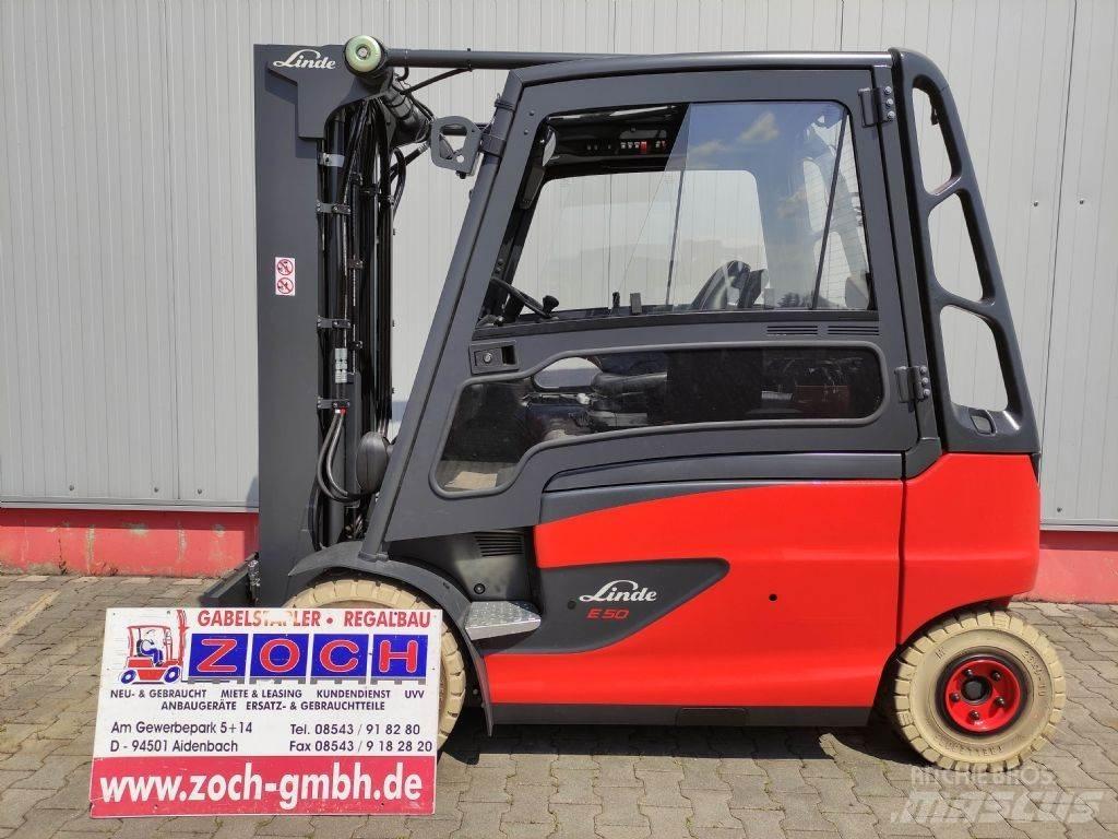 Linde E50HL-01-388 バッテリーフォークリフト