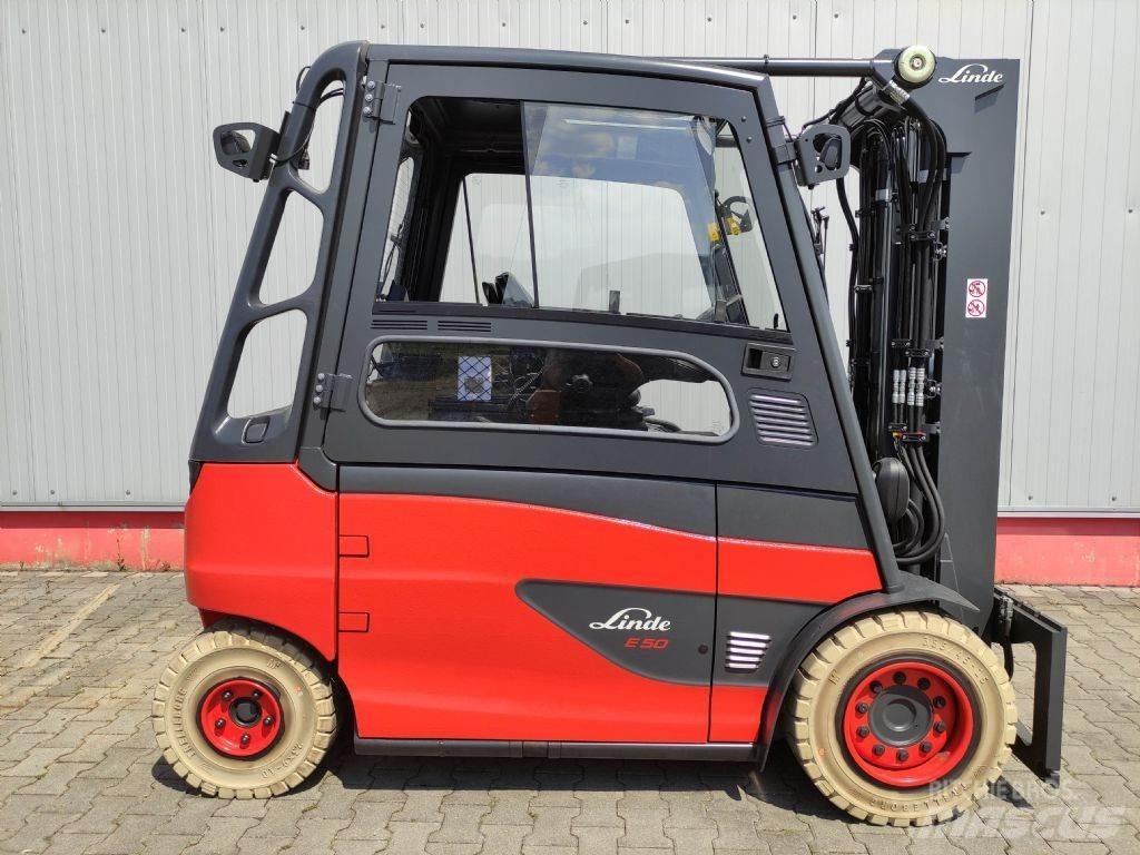 Linde E50HL-01-388 バッテリーフォークリフト