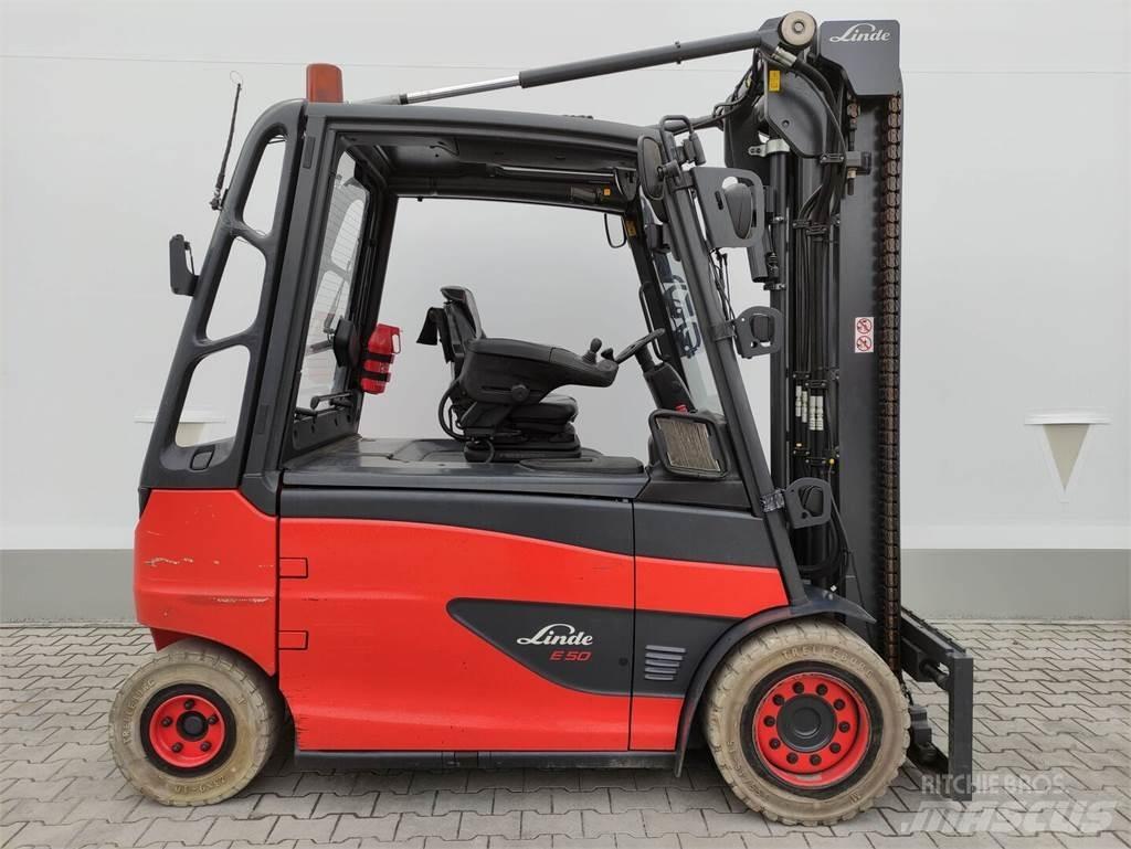 Linde E50HL-01-388 バッテリーフォークリフト