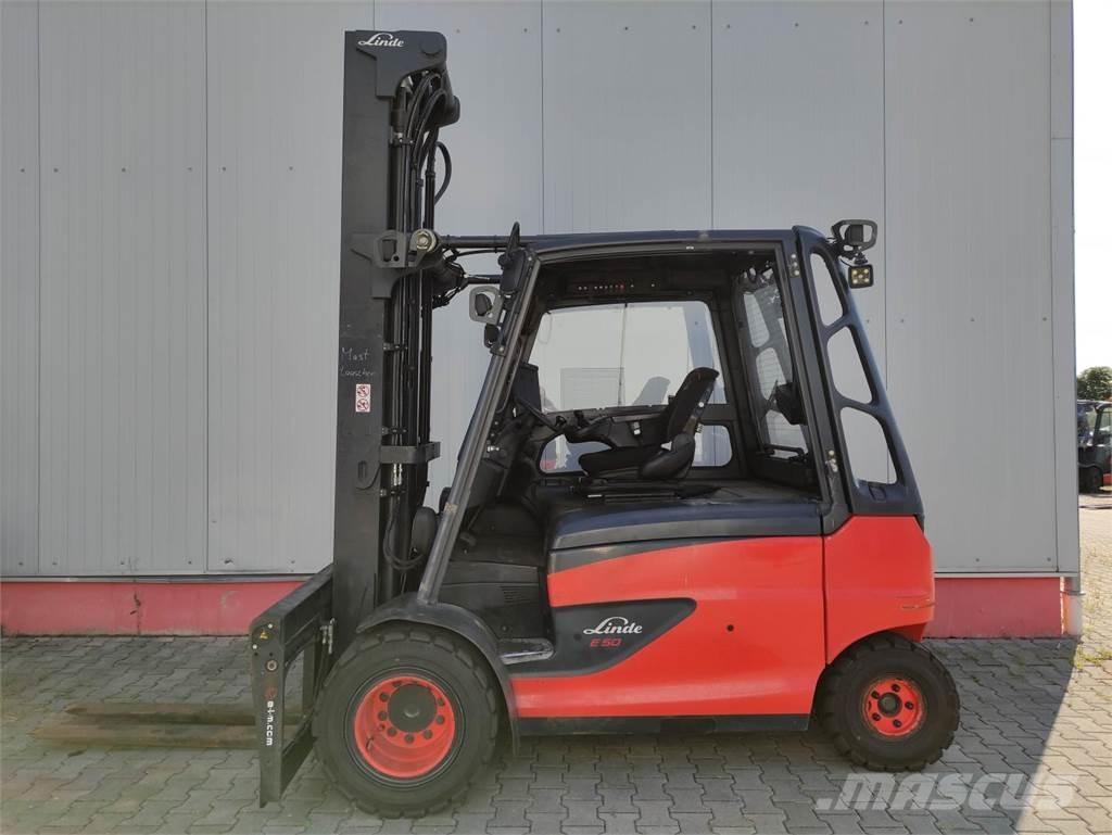 Linde E50HL-01/600-388 バッテリーフォークリフト