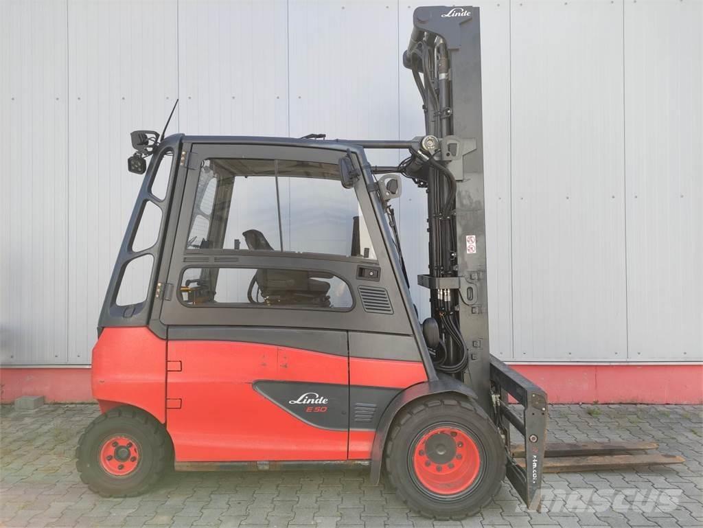 Linde E50HL-01/600-388 バッテリーフォークリフト