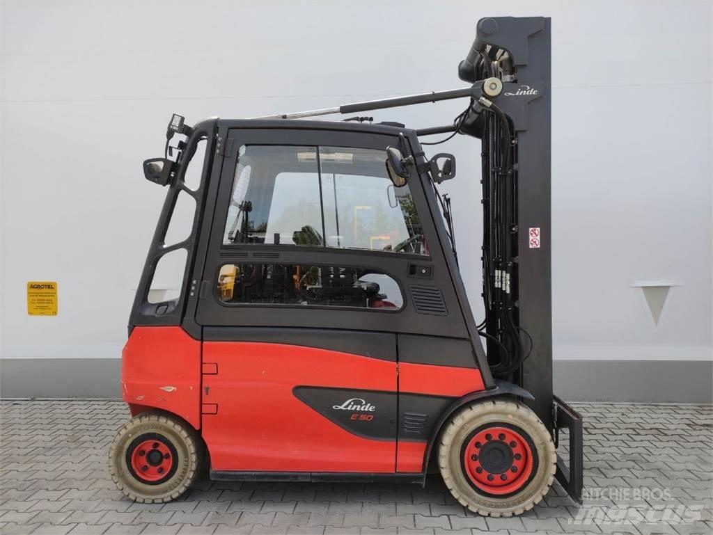 Linde E50HL-01/600-388 バッテリーフォークリフト