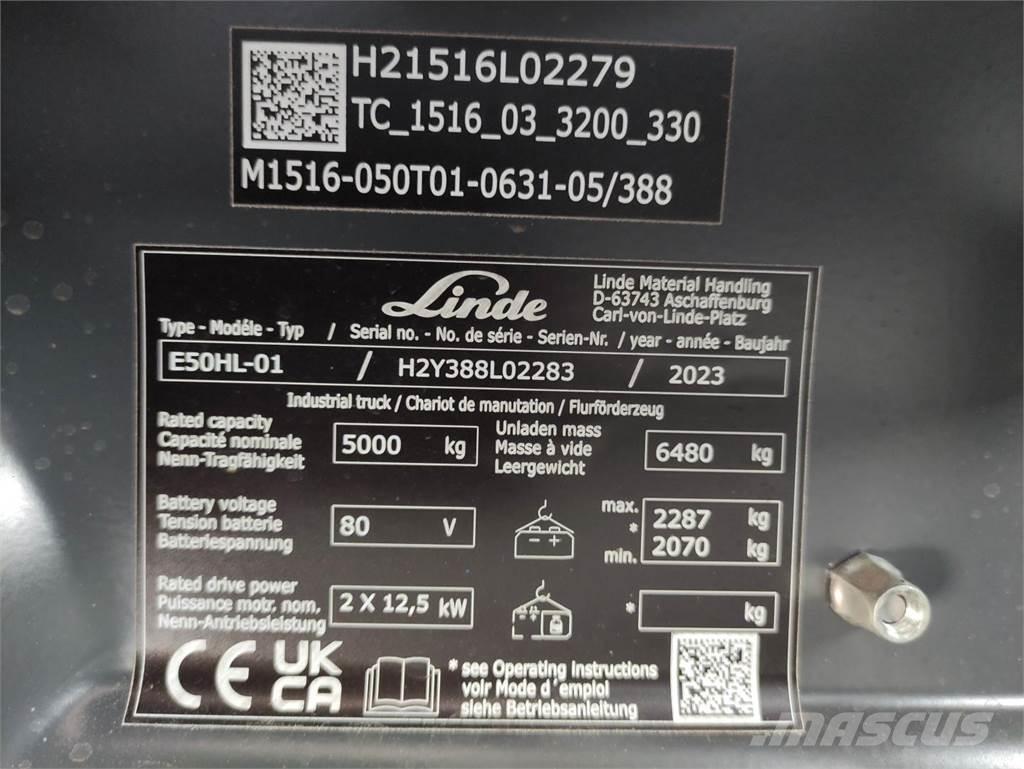 Linde E50HL-388 バッテリーフォークリフト