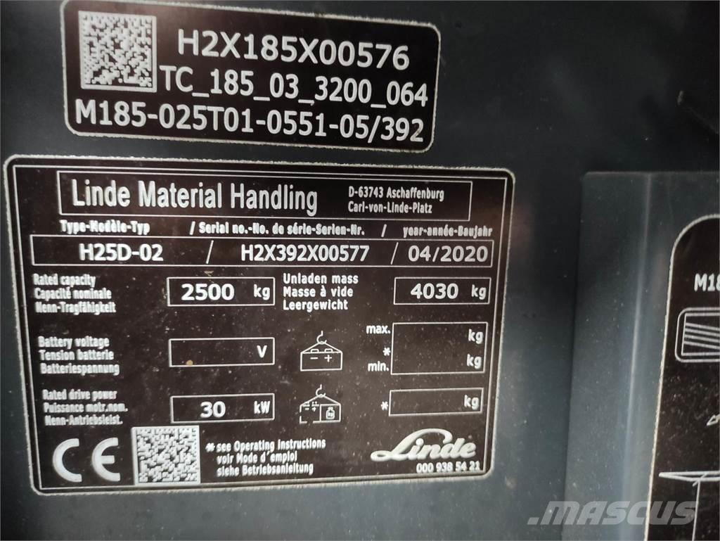 Linde H25D-02-392 EVO ディーゼル・軽油