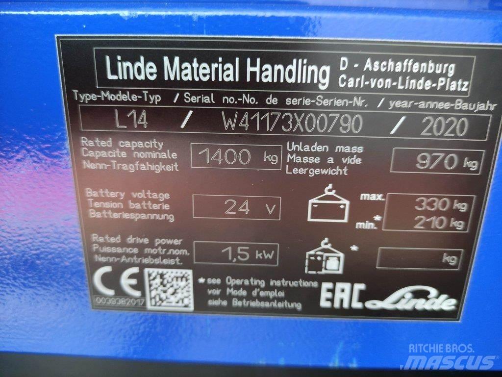 Linde L14i-1173 ウォーキンフォークリフト