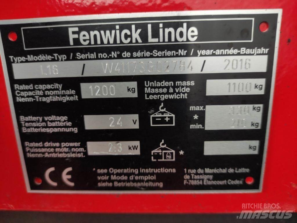 Linde L16-1173 ウォーキンフォークリフト