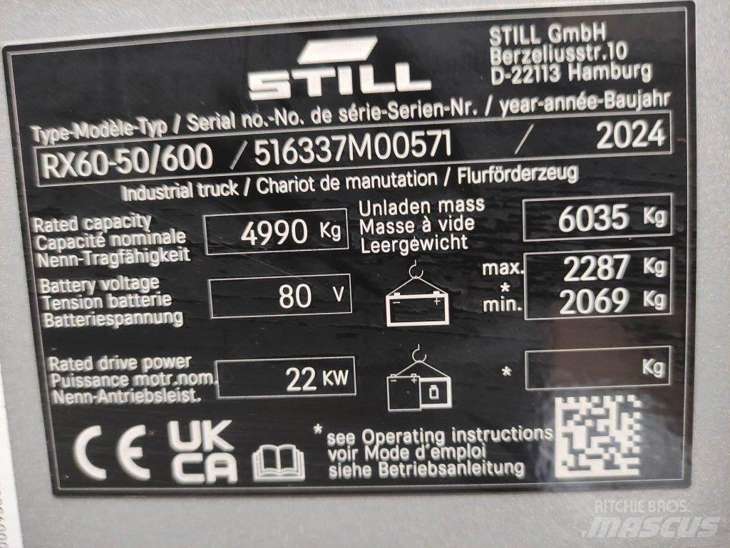 Still RX60-50/600 バッテリーフォークリフト