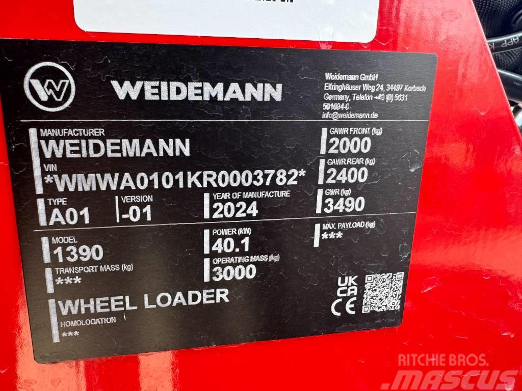Weidemann 1390 スキッドステアローダー
