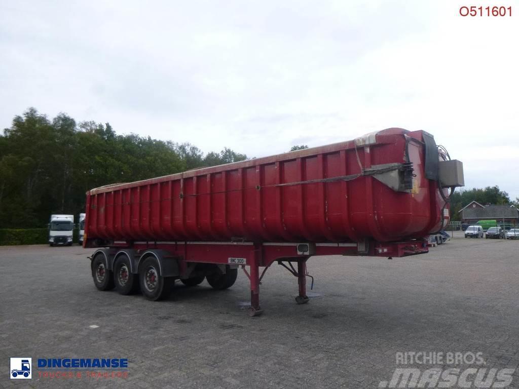 Fruehauf Tipper trailer alu 34.6 m3 + tarpaulin ダンプセミトレーラー