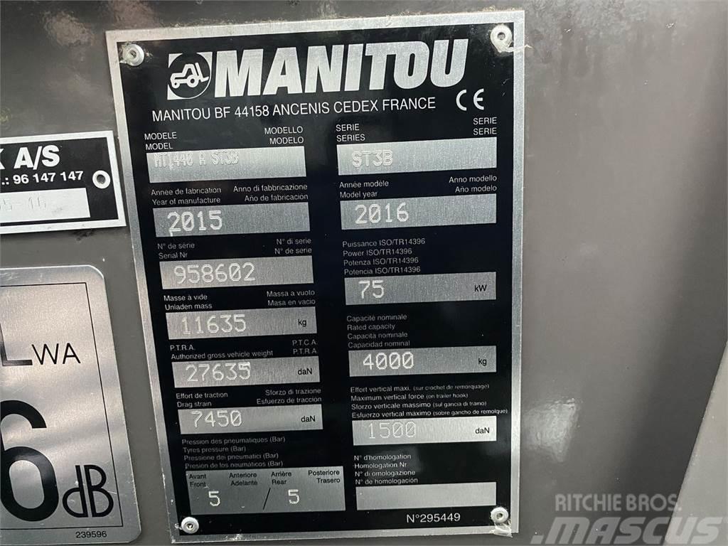 Manitou MT1440A ST3B テレスコーピックハンドラー