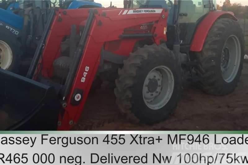 Massey Ferguson 455 Xtra + MF 946 loader - 100hp / 75kw トラクター