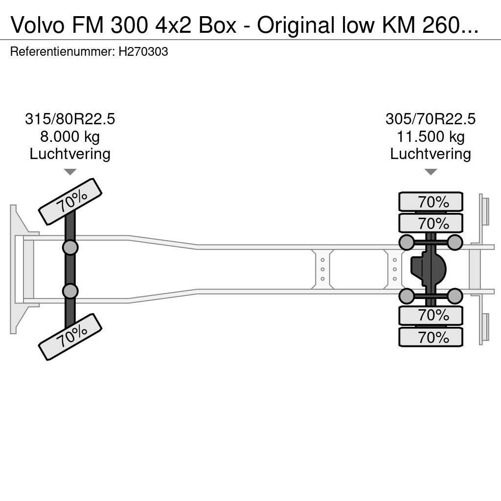Volvo FM 300 4x2 Box - Original low KM 260Tkm - Loadlift ボックスボディー、ウイング、箱車