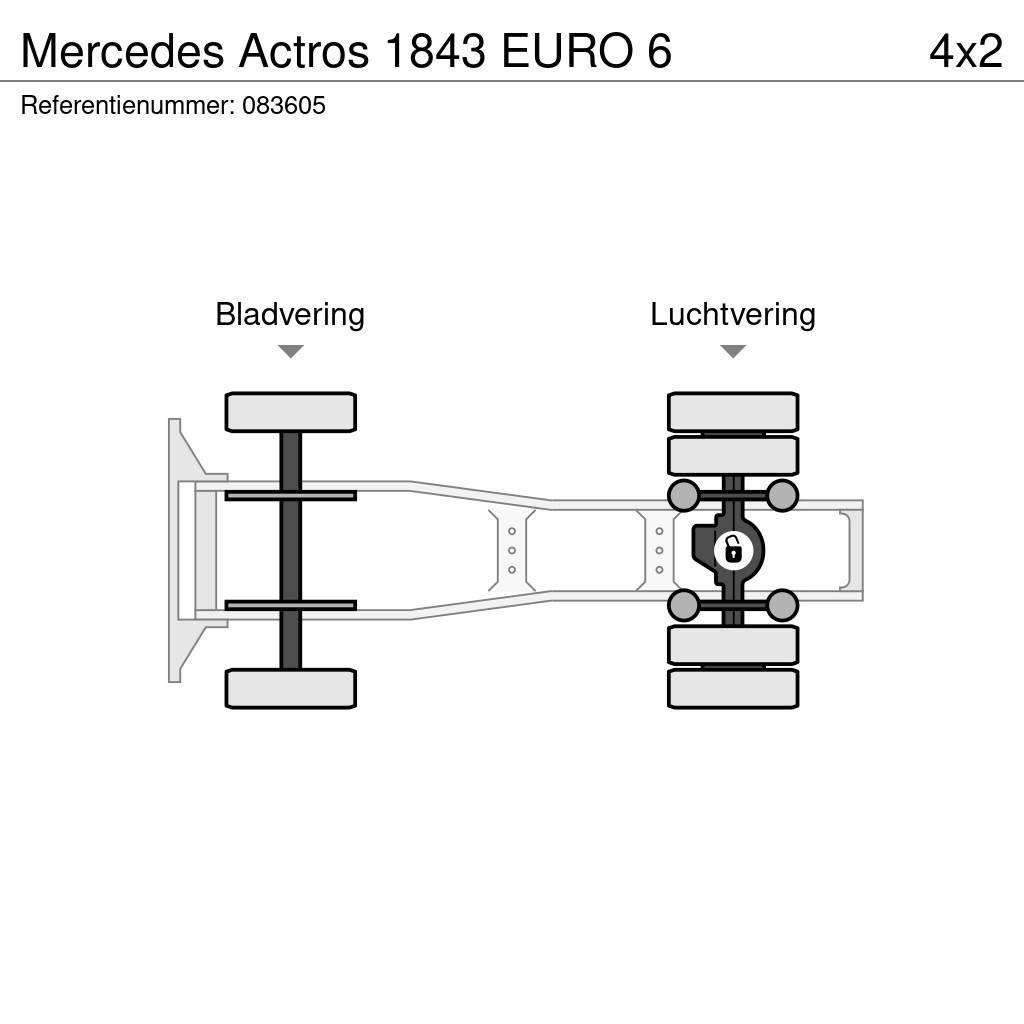 Mercedes-Benz Actros 1843 EURO 6 中古トラクターヘッド | トレーラーヘッド