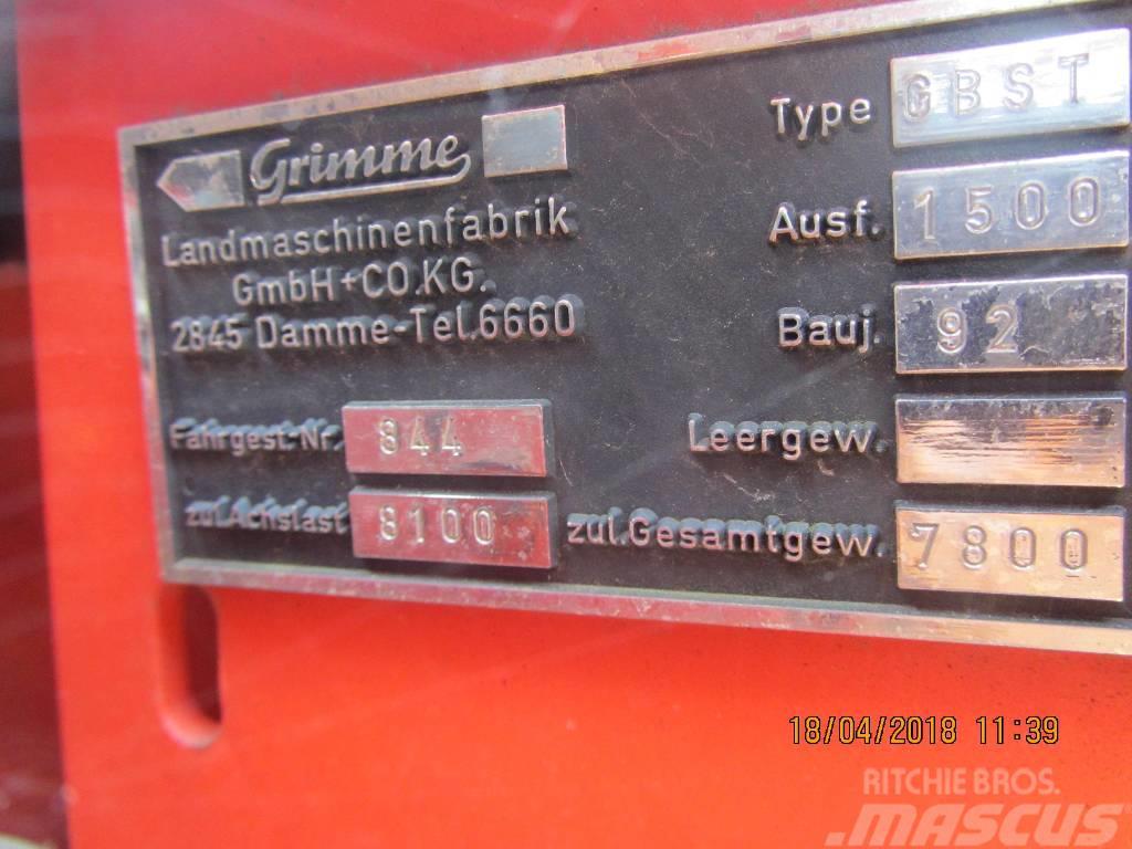 Grimme GBST 1500 ジャガイモ収穫機・掘取機