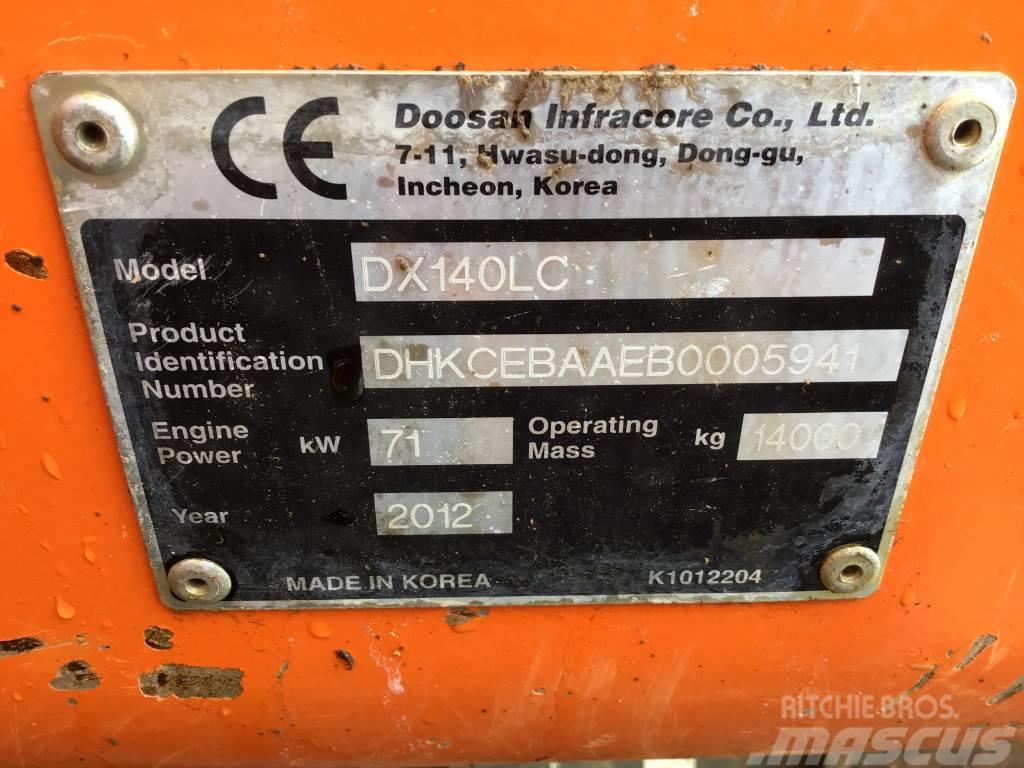 Doosan DX 140 LC 大型油圧ショベル12t以上（パワーショベル・ユンボ）