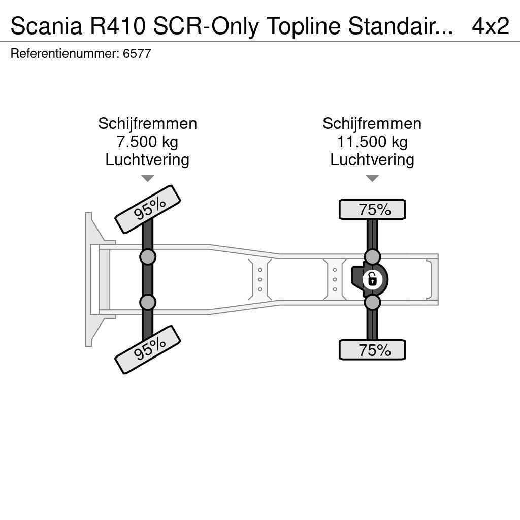 Scania R410 SCR-Only Topline Standairco Xenon Full-Air 中古トラクターヘッド | トレーラーヘッド