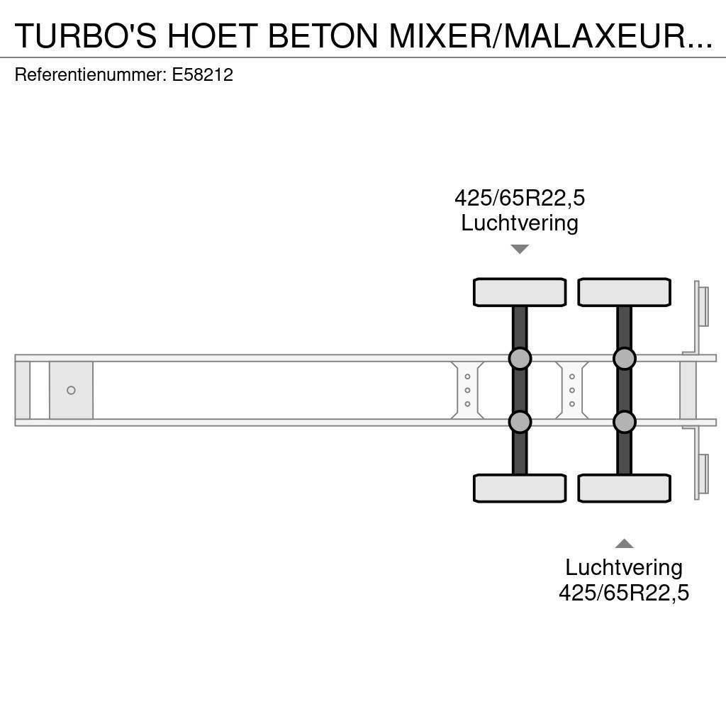  TURBO'S HOET BETON MIXER/MALAXEUR/MISCHER 10M3 +MO その他セミトレーラー