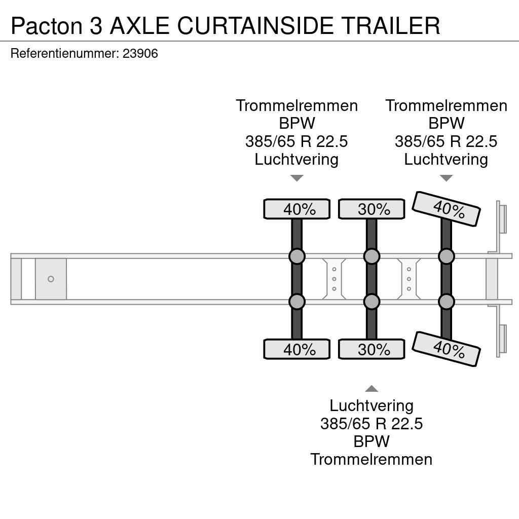 Pacton 3 AXLE CURTAINSIDE TRAILER カーテンサイダー