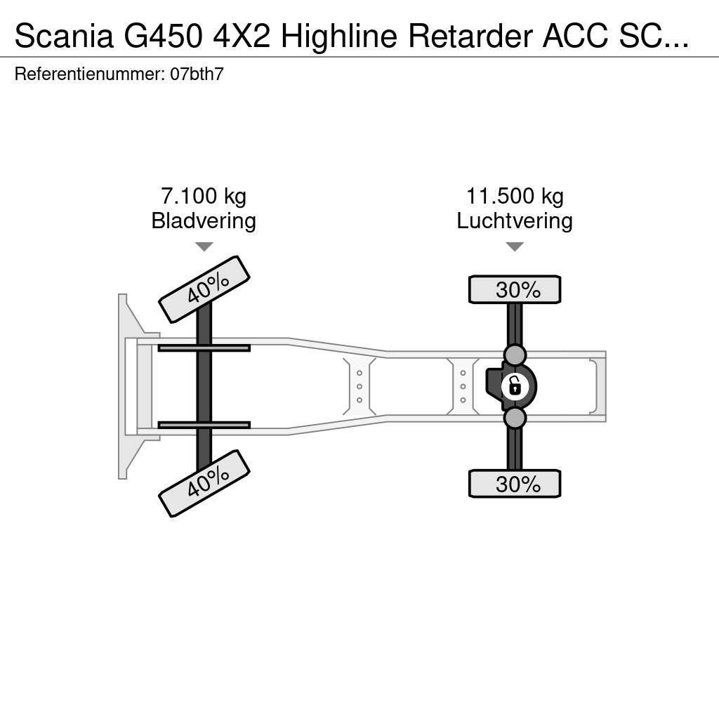 Scania G450 4X2 Highline Retarder ACC SCR-Only 777.400KM 中古トラクターヘッド | トレーラーヘッド