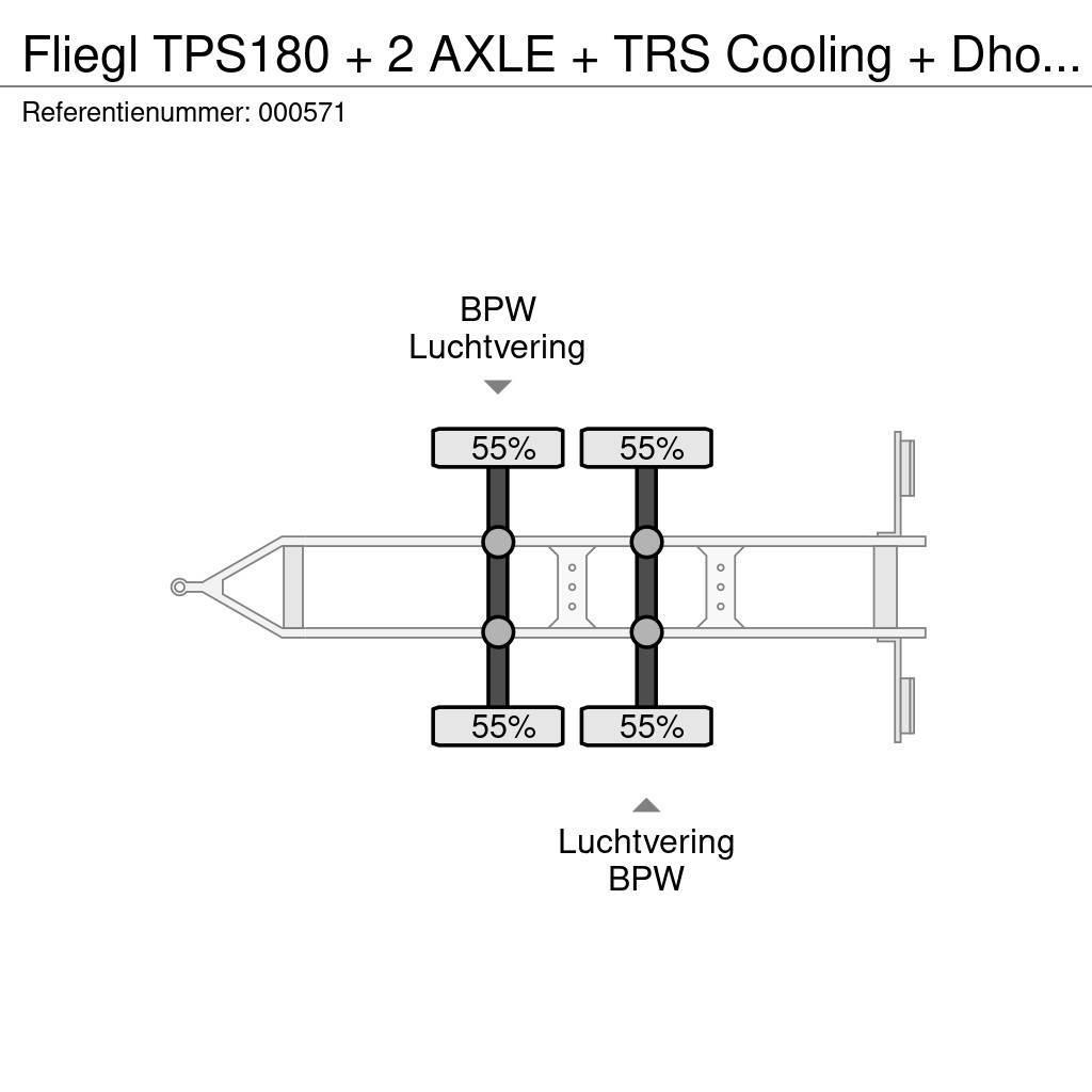 Fliegl TPS180 + 2 AXLE + TRS Cooling + Dhollandia Lift 冷凍冷蔵トレーラー
