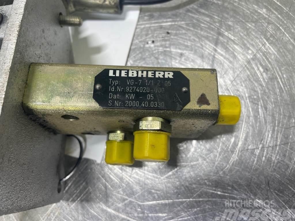 Liebherr A316-9274020/9198863-Servo valve/Pedal 油圧機