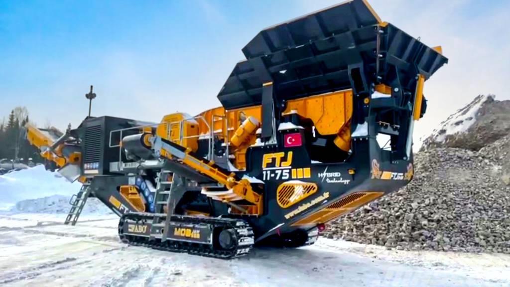 Fabo FTJ 11-75 MOBILE JAW CRUSHER 150-300 TPH | STOCK クラッシャー固定式