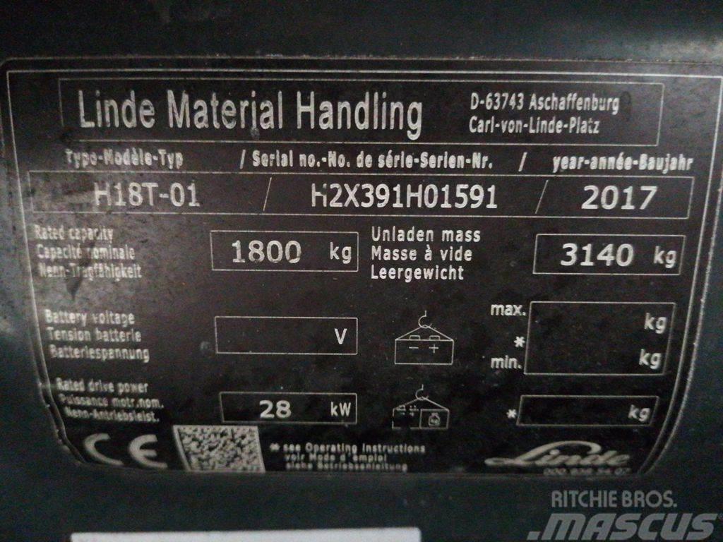 Linde H18T-01 LPGフォークリフト