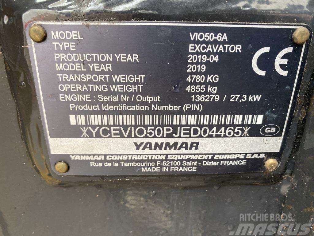 Yanmar VIO50 大型油圧ショベル12t以上（パワーショベル・ユンボ）
