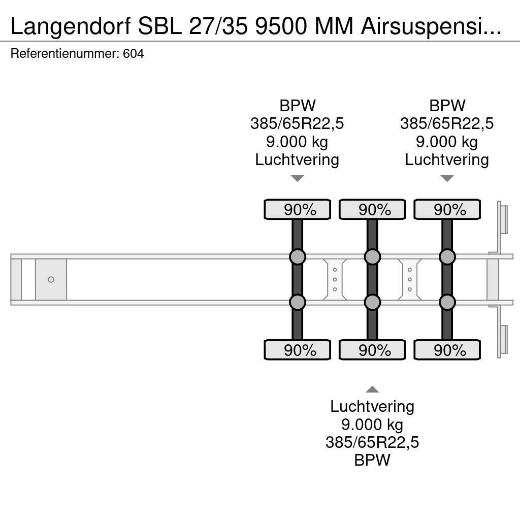 Langendorf SBL 27/35 9500 MM Airsuspension Topcondition Like その他セミトレーラー