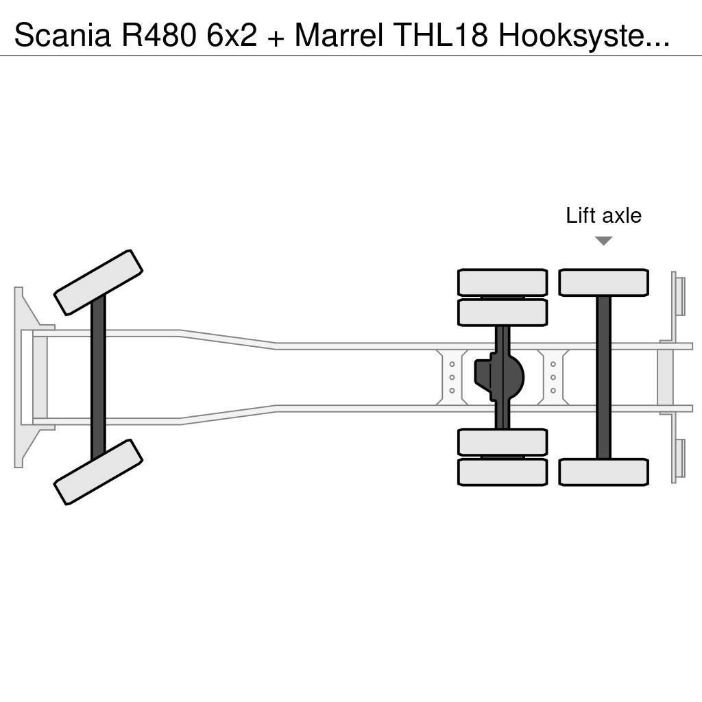 Scania R480 6x2 + Marrel THL18 Hooksystem (euro 5) アームロール