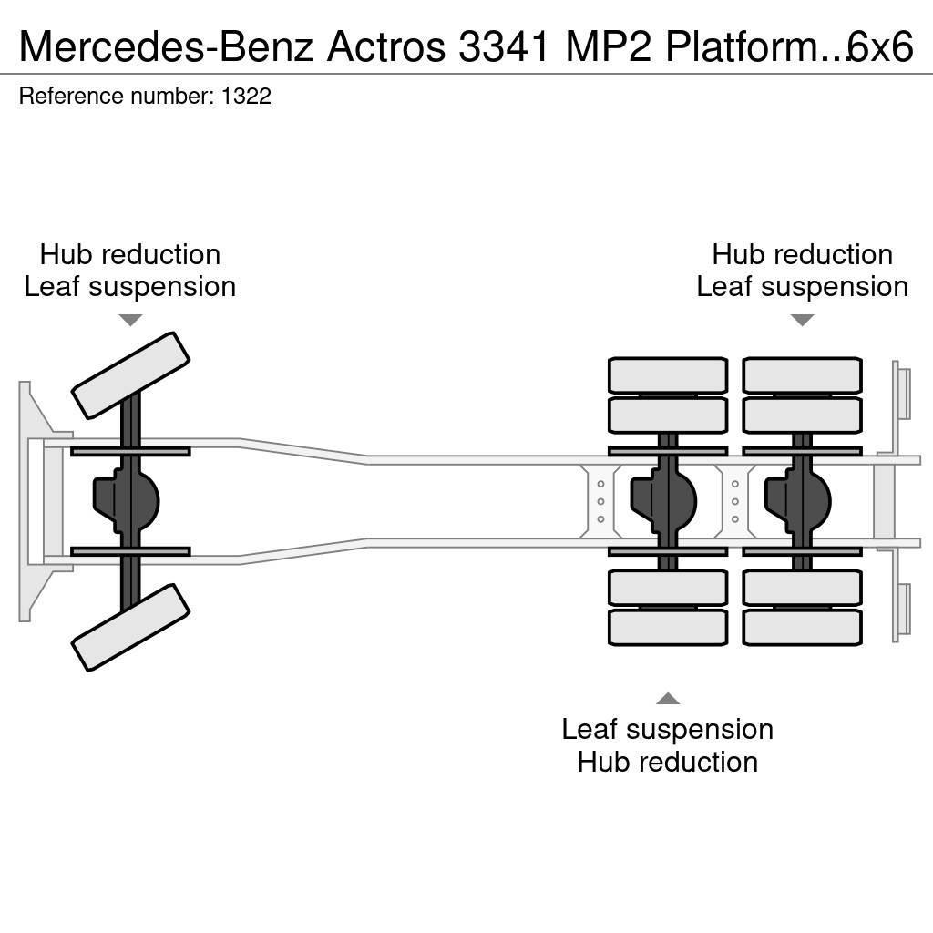 Mercedes-Benz Actros 3341 MP2 Platform Twistlocks for 20ft Conta 平ボディー