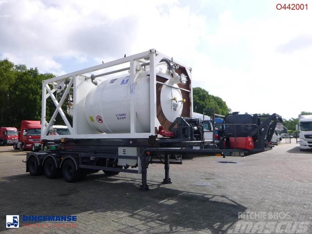  HTS 3-axle container trailer (sliding, tipping) + ダンプセミトレーラー