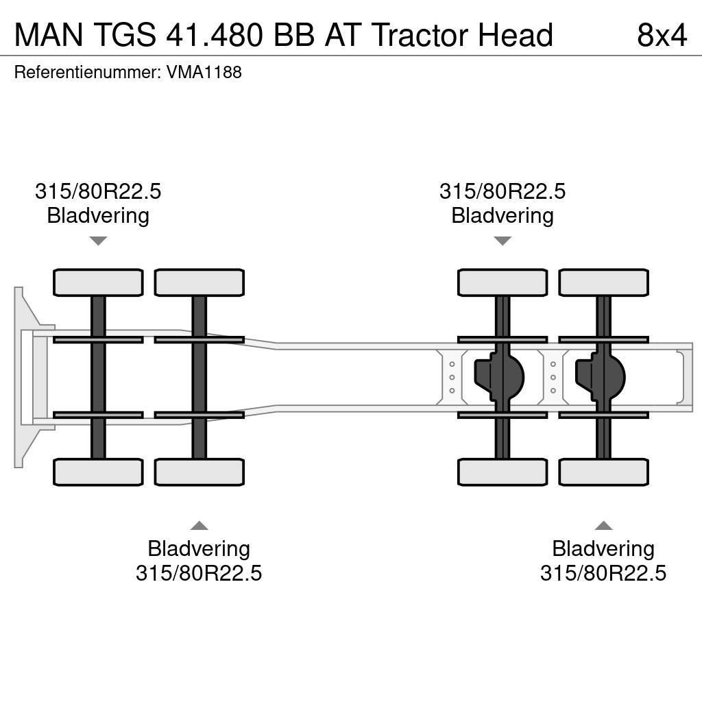 MAN TGS 41.480 BB AT Tractor Head 中古トラクターヘッド | トレーラーヘッド