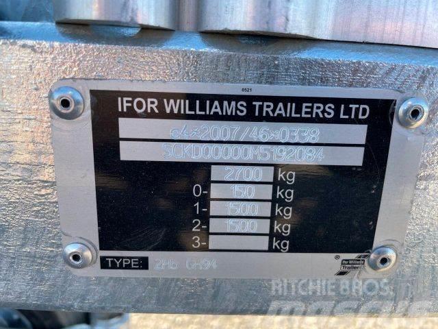 Ifor Williams 2Hb GH27, NEW NOT REGISTRED,machine transport084 車両運搬用トレーラー